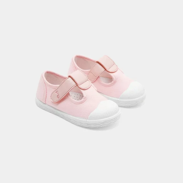 Sandales en toile bébé fille