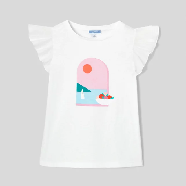 T-shirt volanté enfant fille