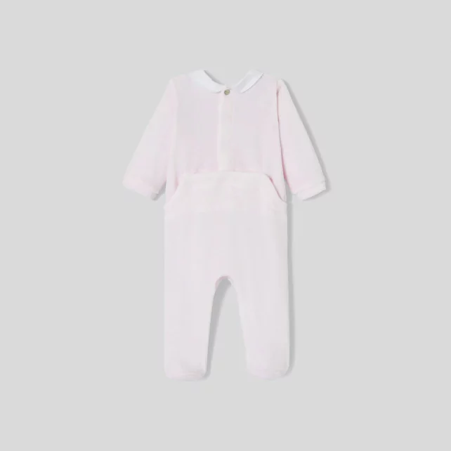 Pyjama bébé fille en velours bouclette
