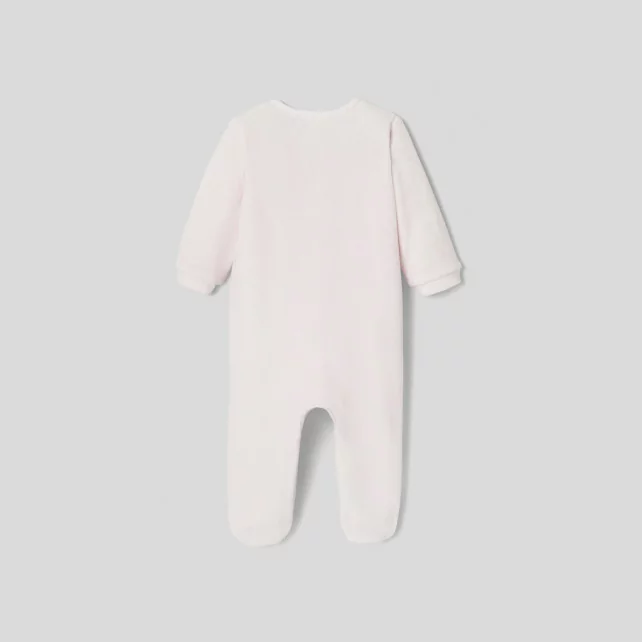 Pyjama bébé fille en velours bouclette