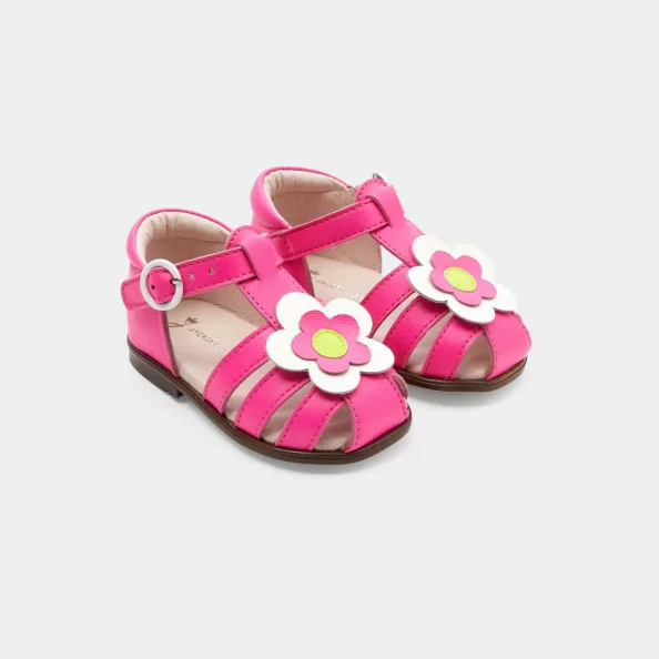 Sandales bébé fille à fleur