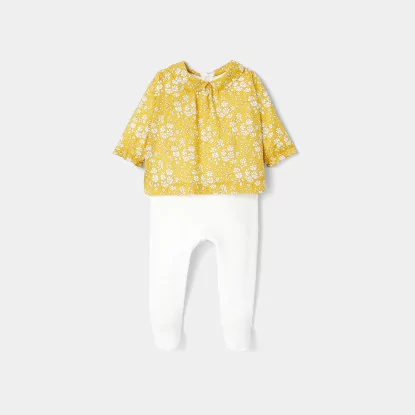 Pyjama bébé fille effet 2 en 1