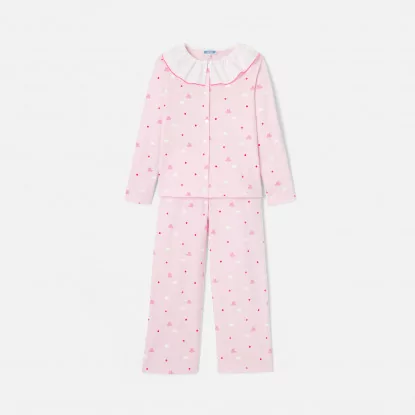 Pyjama enfant fille en interlock