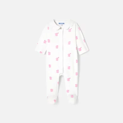 Pyjama bébé fille motif lapin