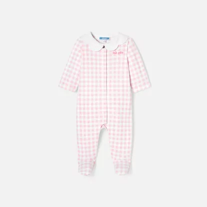 Pyjama bébé fille imprimé Vichy